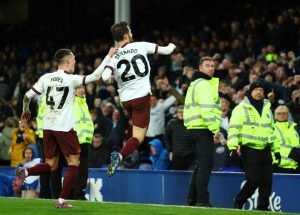 Amazon Prime Premier League pundits forced to flee Goodison Park pitch following Man City clash after being ‘in danger’