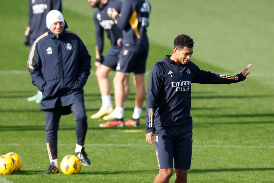 Jude Bellingham walks out of Real Madrid training sparking injury fears ahead of Granada clash