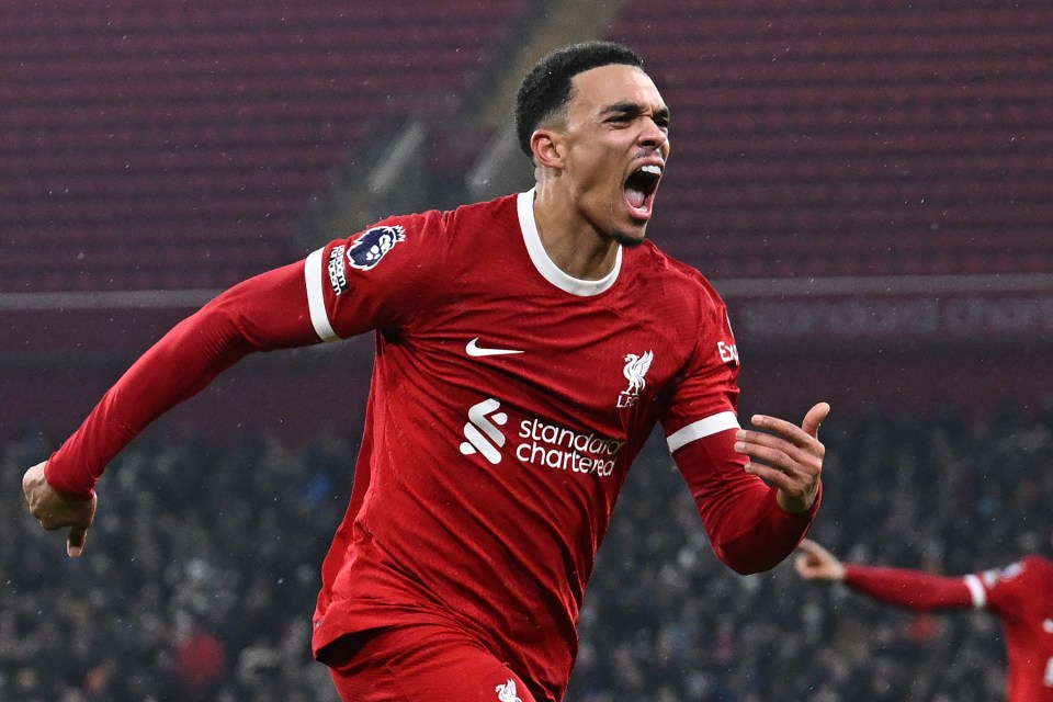 Liverpool 4 Fulham 3: Alexander-Arnold secures huge win as Reds strike twice late on to turn heat up on leaders Arsenal