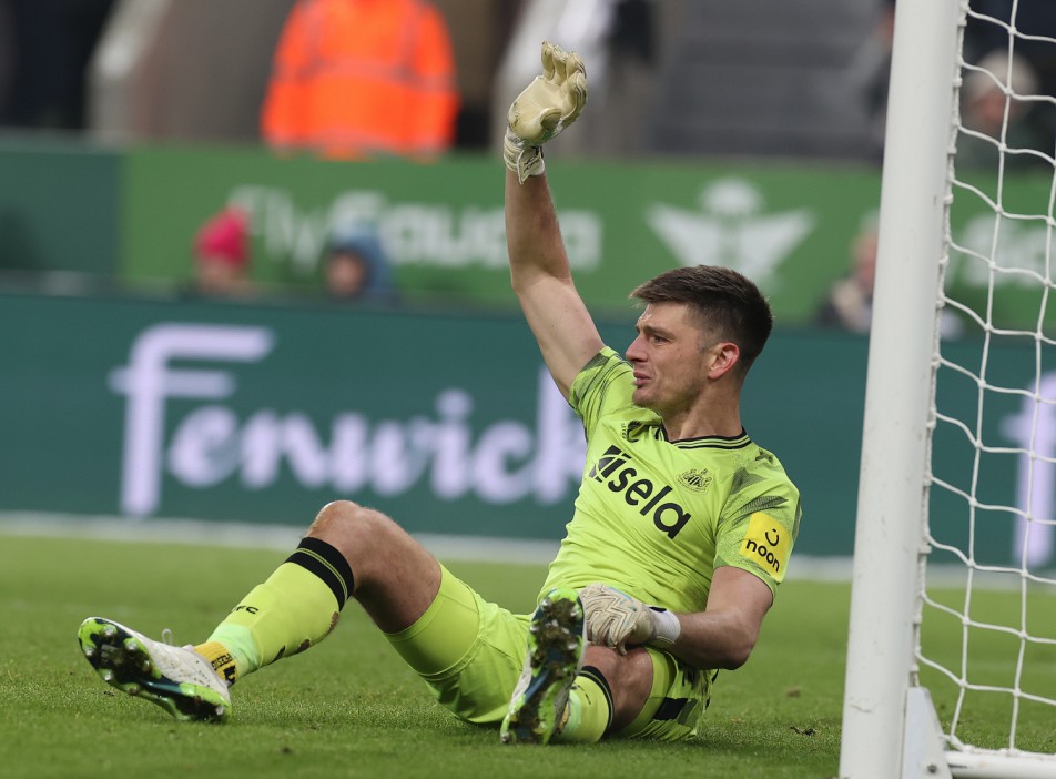 Newcastle goalkeeper Nick Pope forced off in despair with nasty shoulder injury in huge blow to Eddie Howe’s side