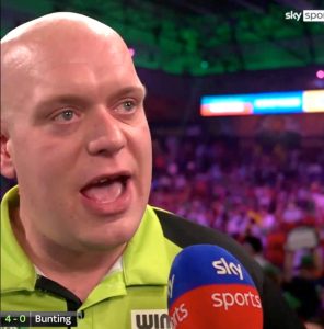 Michael van Gerwen fights back tears in emotional interview live on Sky Sports after World Darts Championship win 