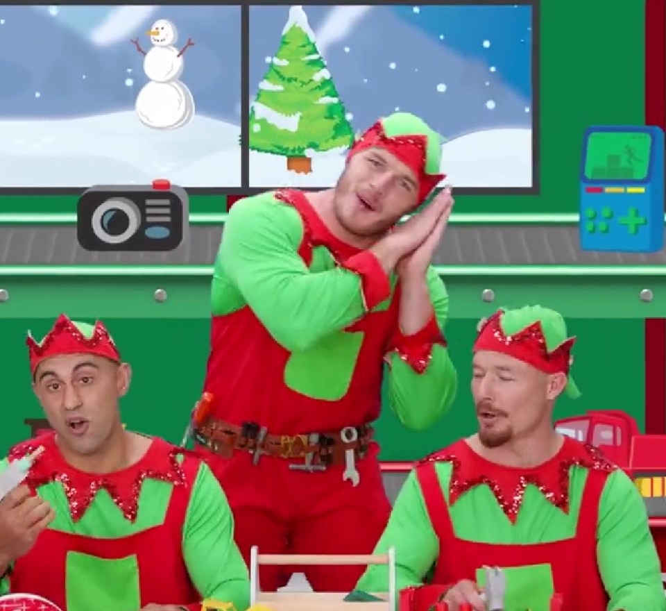 England star Burgess appears as giant elf in festive video with The Wiggles