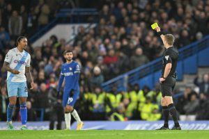 Fans jokingly dub referee Michael Salisbury ‘our old PE teacher’ after hilarious gaffe in Chelsea’s 2-1 win over Palace