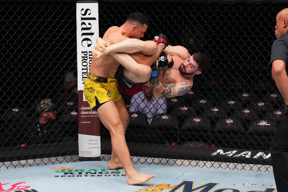 Fans stunned as UFC star ‘treats opponent like a golf club’ with astonishing ‘KO of the year’