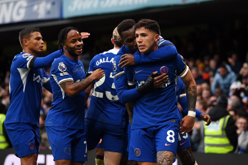 Chelsea 3 Brighton 2: £106m Enzo Fernandez scores first Prem goals as ten-man Blues spare Gallagher’s blushes in big win