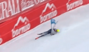 Skier Christof Innerhofer airlifted to hospital as competitors watch in horror after terrifying World Cup accident