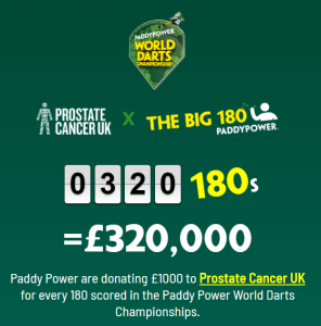 Paddy Power on course to break £1m donation barrier after stunning start to World Darts Championship