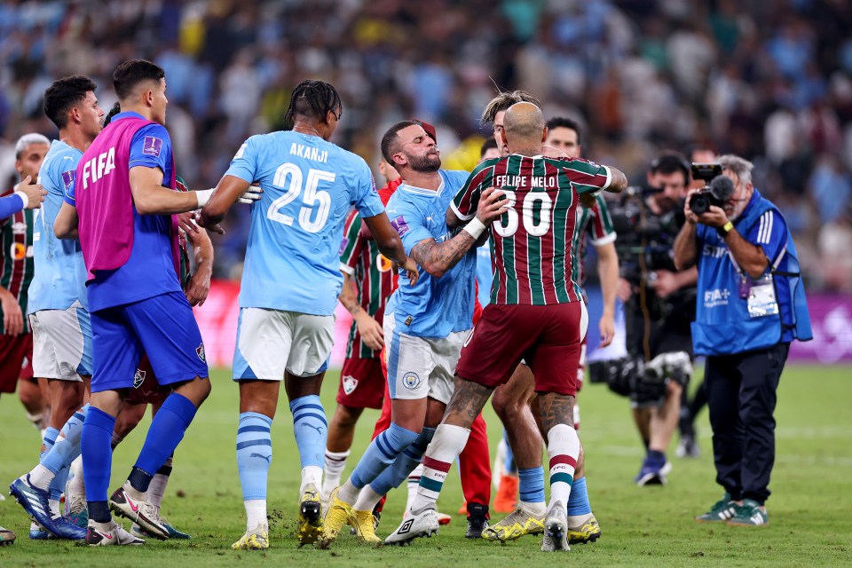 Jack Grealish hits back at Felipe Melo after Fluminense veteran claimed Man City star’s taunts sparked Kyle Walker melee