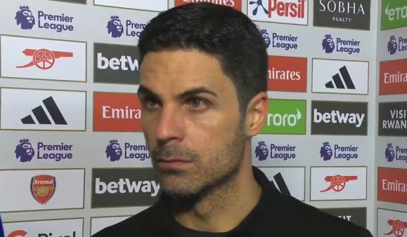 Awkward moment Mikel Arteta brutally humbled by interviewer live on Amazon Prime after West Ham defeat