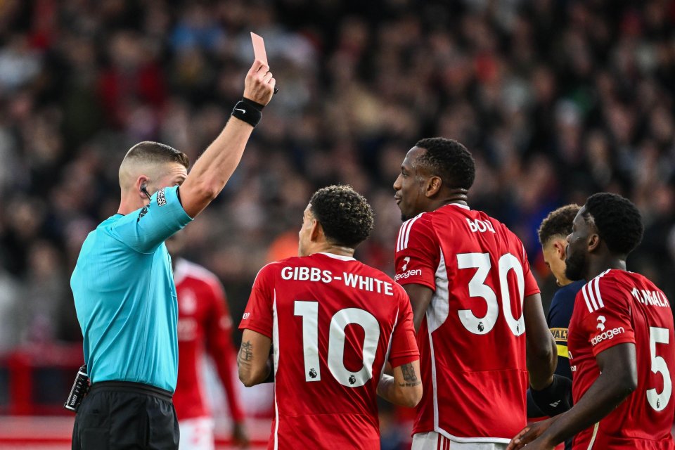 Fans slam ‘absolute disgrace’ as Willy Boly sent off for ‘cleanest tackle’ and ask ‘how does VAR make this mistake?’