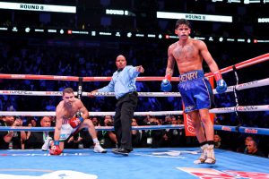 Ryan Garcia beats Oscar Duarte by stoppage and calls out rival Rolando Romero to world title fight