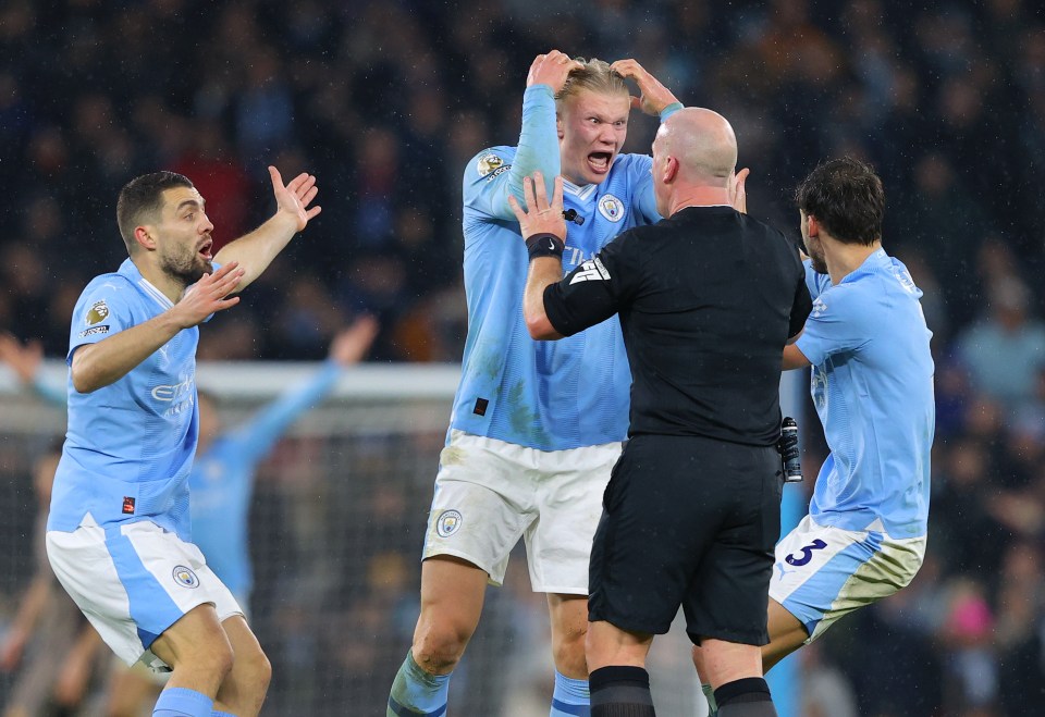 Erling Haaland takes to Twitter to CARRY ON rage at controversial ref Simon Hooper after Man City draw with Spurs