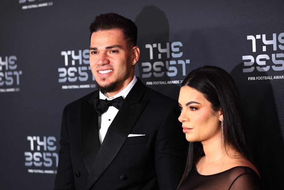 Ederson’s wife stuns in see-through dress as she steals show at Fifa The Best awards to cheer on Man City star