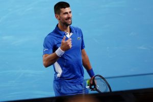 Moment Novak Djokovic calls out ‘jerk’ in crowd and tells him to confront him on court in row during Australian Open