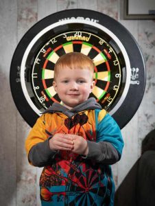 Darts prodigy, 3, inspired by Luke Littler to become world champion plays for hours and is already hitting bullseyes