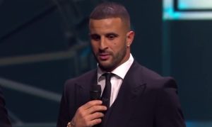 Kyle Walker speaks ‘personally’ on stage at Fifa awards after being dumped by wife Annie Kilner over Lauryn Goodman baby