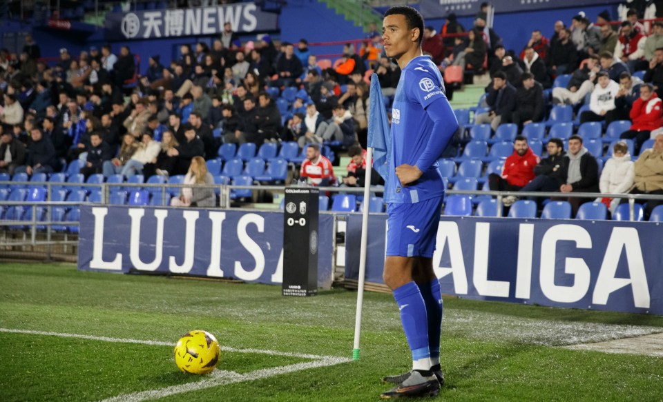 Mason Greenwood warned he needs to improve… despite Getafe boss hailing Man Utd loanee as ‘great player’