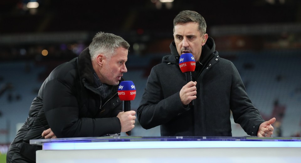 Gary Neville and Jamie Carragher pick Premier League teams of the season with pair rowing over omission of HUGE star