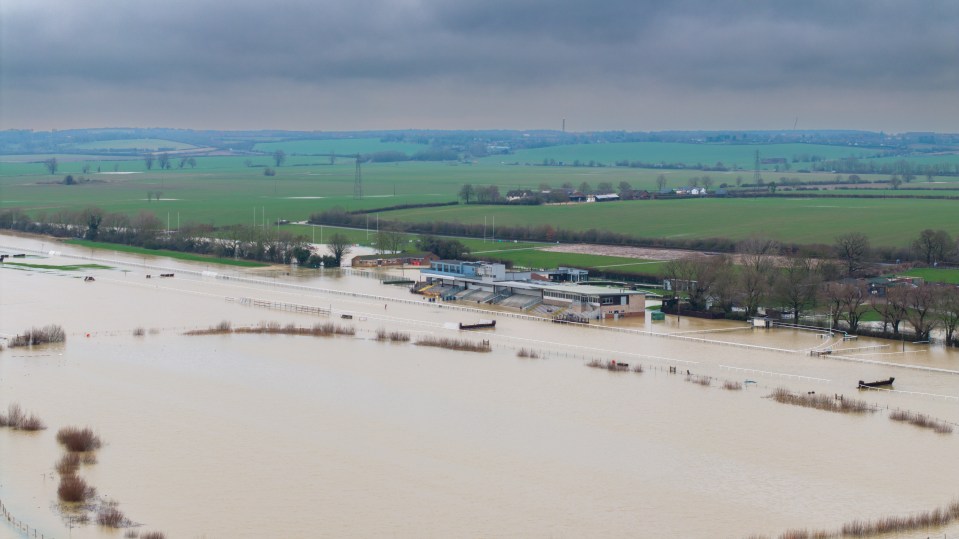 New alert issued and inspection called after Huntingdon racecourse drowns in murky water amid Storm Henk deluge