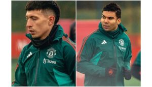 Boost for Manchester United as Casemiro, Martinez resume full training