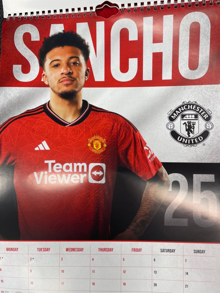 Man Utd fans convinced they are ‘jinxed for this year already’ after seeing who is on 2024 club calendar in January