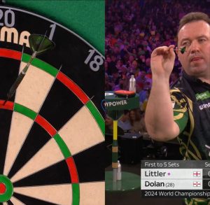 Fans stunned by incredibly rare darts feat during Luke Littler vs Brendan Dolan and say ‘haven’t seen that in ages’