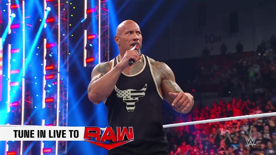 Dwayne ‘The Rock’ Johnson makes stunning WWE return on Monday Night Raw and calls out superstar for mouthwatering fight