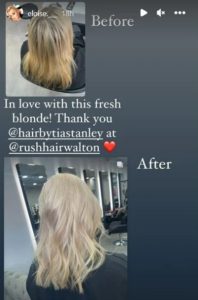 Luke Littler’s girlfriend Eloise, 21, shows off new look and reveals she is ‘in love with this fresh blonde’