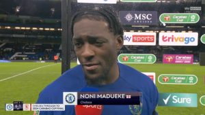 Sky Sports in major ‘howler’ live on air as fans spot glaring mistake in Chelsea star Axel Disasi’s post-match interview