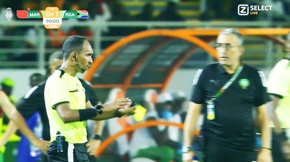 Man Utd star Amrabat’s Afcon ends in disaster… then somehow gets even worse in decision that leaves linesman shocked