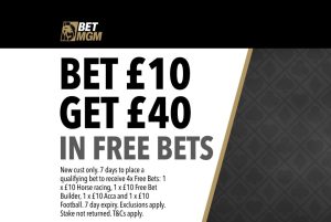 Horse racing offer: Get £40 in free bets when you stake £10 with BetMGM