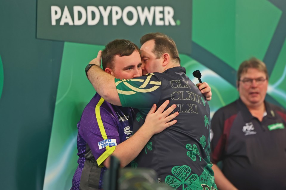 Luke Littler, 16, reveals classy message from Brendan Dolan after stunning World Darts Championship quarter-final win