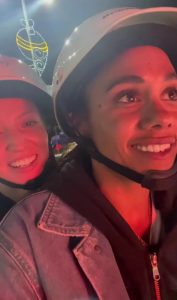 Loved-up Alex Scott and Jess Glynne beam as they ride moped and visit ancient ruins in latest snaps from Mexico holiday