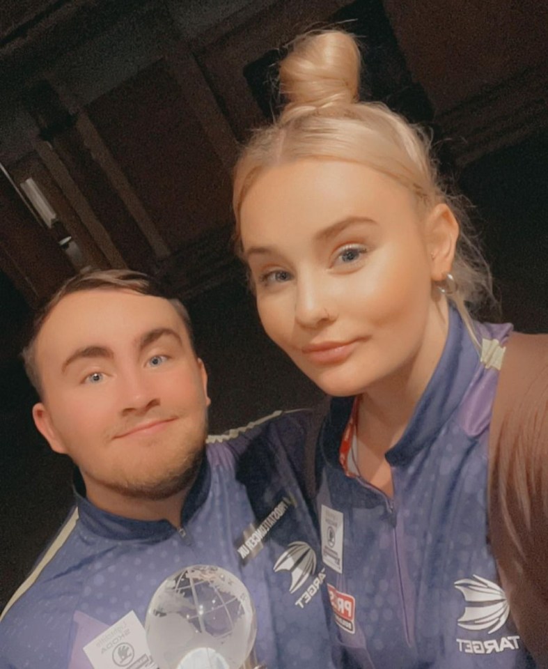 Luke Littler, 16, and girlfriend Eloise, 21, send defiant message after ‘whirlwind’ few weeks for loved-up darts couple