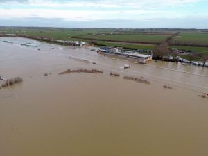 Award-winning racecourse disappears under ocean of water as Storm Henk causes widespread fixture panic