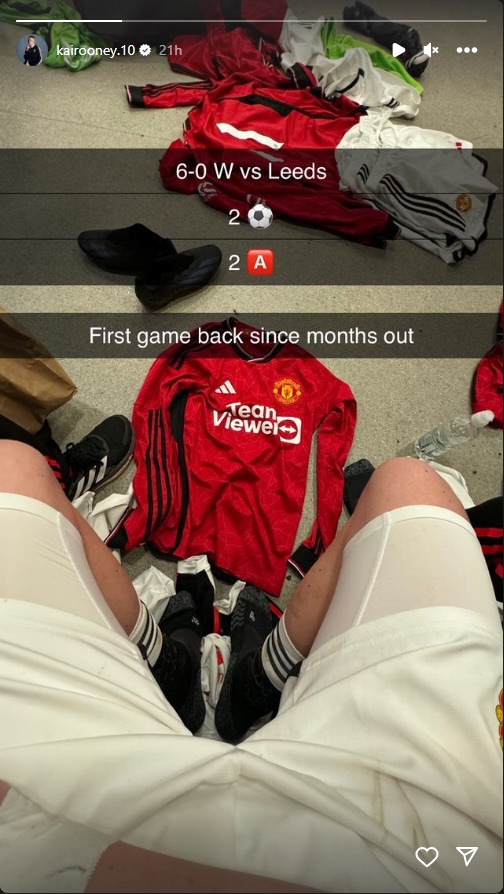 Wayne Rooney’s son Kai, 14, follows in dad’s footsteps with outrageous Man Utd academy display