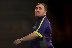 Luke Littler appears to be STUNG by infamous Ally Pally wasp during World Darts Championship quarter-final