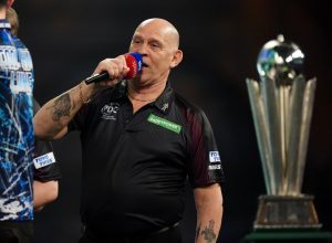 Darts fans confused as ‘retired’ legend is back on screens just 15 days after World Championship finale