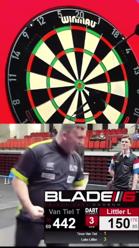 Watch Luke Littler throw amazing 9-darter aged 14 as fans say World Championship finalist will ‘rewrite history books’