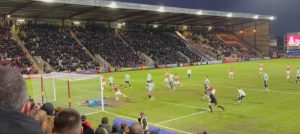 Watch ‘most unlikely embarrassing goal ever’ as League Two goalkeeper saves penalty before punching it over his own line