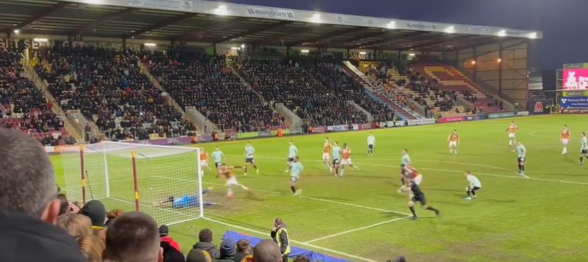 Watch ‘most unlikely embarrassing goal ever’ as League Two goalkeeper saves penalty before punching it over his own line