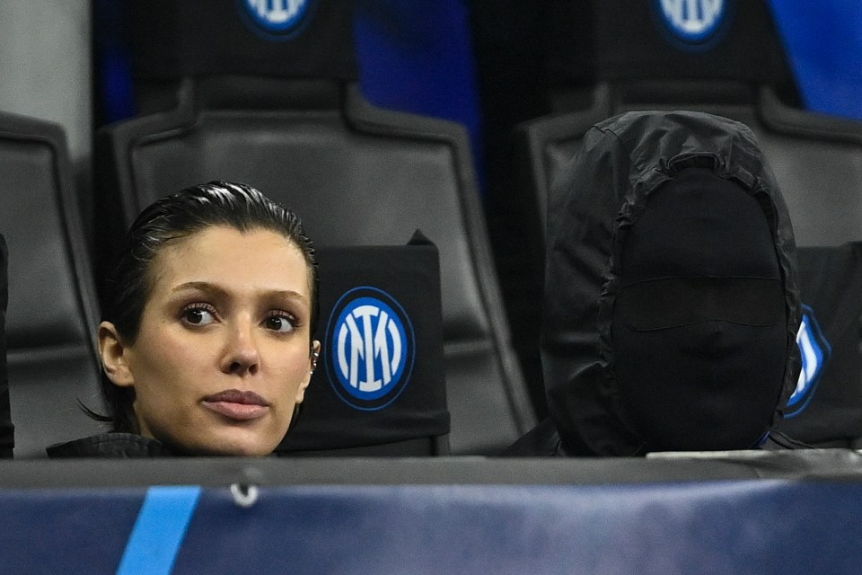 Kanye West and wife Bianca Censori in stands for Inter Milan vs Atletico Madrid days after Ultras star in his new track