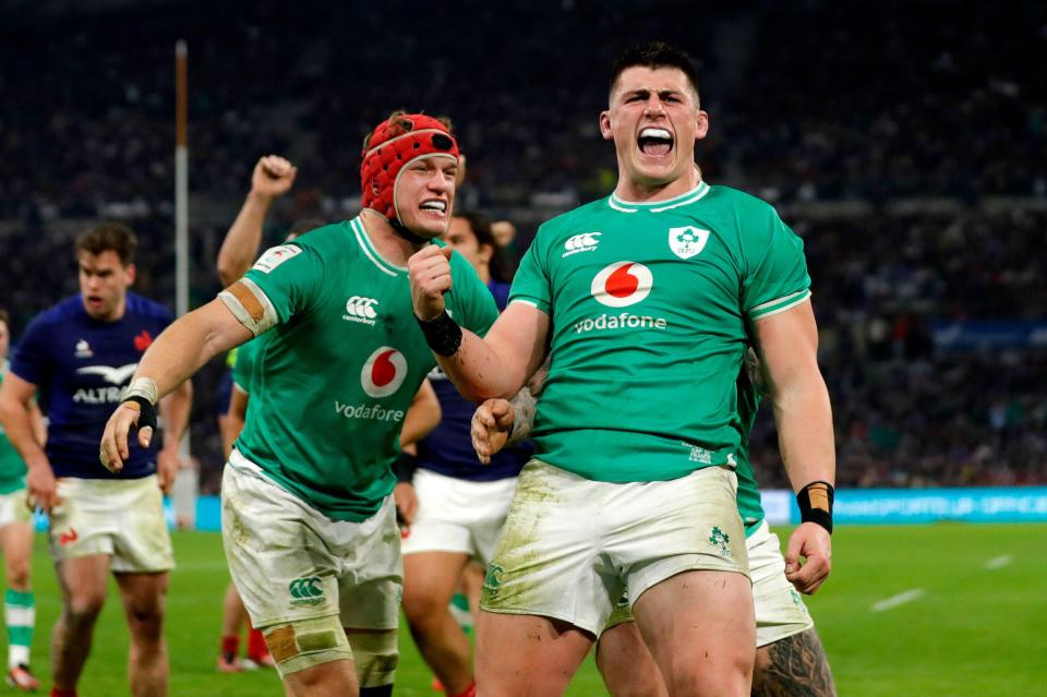 France 17 Ireland 38: Irish romp to bonus point win as Paul Willemse’s clumsy red card hands Les Bleus nightmare start