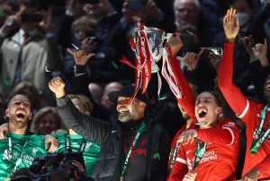 Chelsea 0 Liverpool 1: Virgil van Dijk sends Wembley wild with dramatic extra time winner in Carabao Cup final