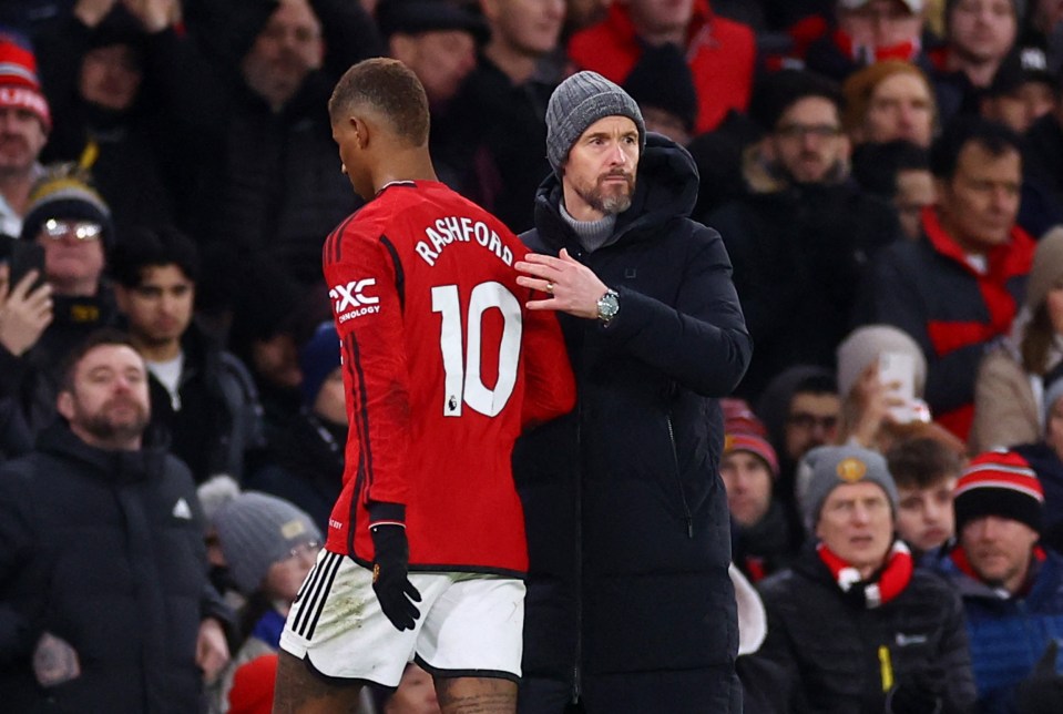 Erik ten Hag and Marcus Rashford barely speaking as Man Utd staff fear relationship beyond repair after Belfast bender