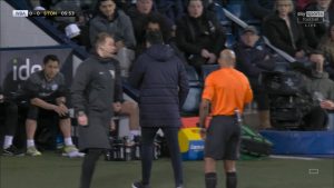 ‘Strangest straight red card ever seen’ handed to West Brom manager Carlos Corberan after ‘utterly bizarre’ moment