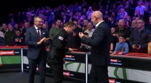 Did you spot the huge blunder at snooker Players Championship as winner Mark Allen was awarded his medal?