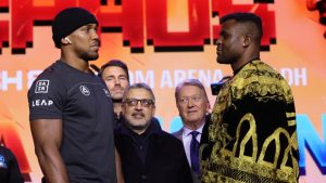 Francis Ngannou vows to take Anthony Joshua’s ‘SOUL’ in chilling KO prediction as he mocks rival’s strength