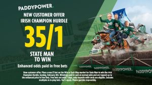 Irish Champion Hurdle, Dublin Racing Festival odds: Get State Man at huge 35/1 to win with Paddy Power