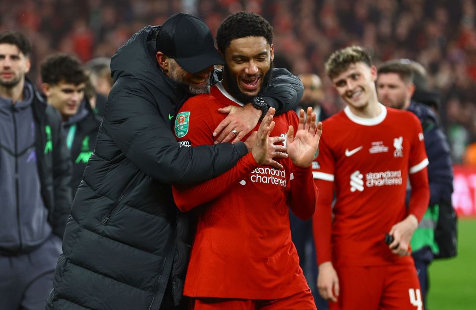 Jurgen Klopp begs Liverpool fans to stop screaming for Joe Gomez to shoot as he still awaits first goal after 233 games